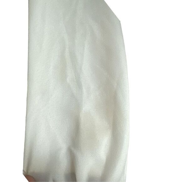 H&M sz S Womens Navy Blue Puff Sleeve Fit Flare Scoop Neck Dress Preppy Academia - Picture 5 of 5